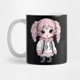 Pink Hair Kawaii Girl Mug